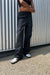 Cotton nylon cargo pant in black — main image