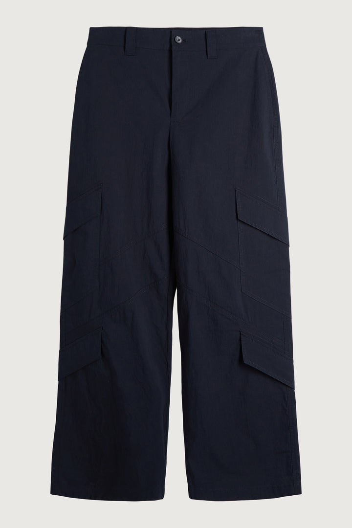 COTTON NYLON CARGO PANT in Black — alternate angle