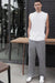 Cotton nylon cargo pant in steel grey — main image