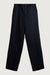 100% linen straight leg pant in black — main image