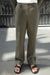 100% linen straight leg pant in burnt olive — main image