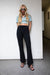 Flared pant in black beauty — main image
