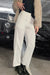 Straight leg trouser in cream — main image