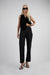 Asymmetric waist pant in black — main image