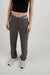 Asymmetric waist pant in gunmetal — main image