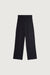 Rib-knit straight leg pant in black — main image