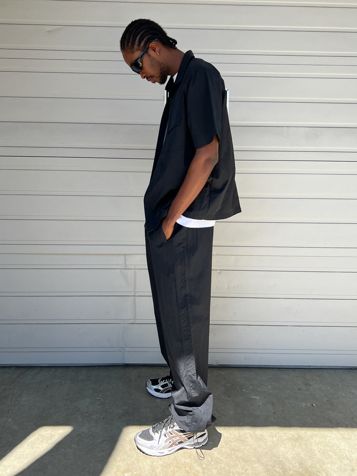 NYLON CARGO PANT in Black — alternate angle