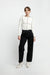 Contrast stitch black jean in black — main image