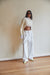Baggy cargo pant in white — main image