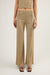 Flared pant with stitch details in silver sage — main image