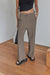 Straight leg dress pant in brown — main image