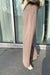 Half elastic wide leg pant in taupe grey — main image