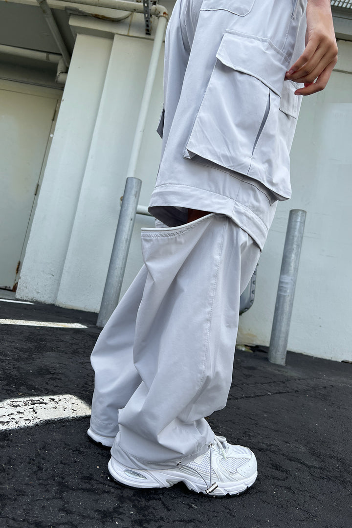 ZIP-OFF CARGO PANT in GREY — alternate angle