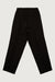 Straight leg linen blend pant in black — main image