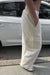 Straight leg cargo pants in ivory — main image