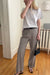 Wide leg suiting pant in paloma — main image