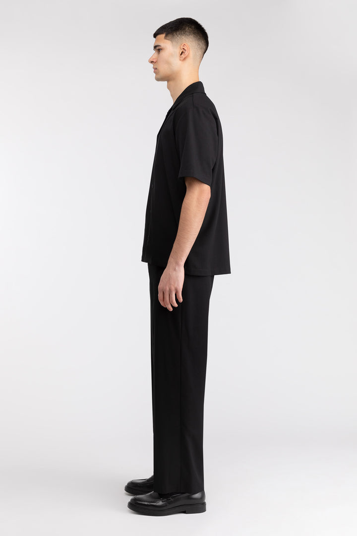 STRAIGHT LEG TROUSER in Black — alternate angle