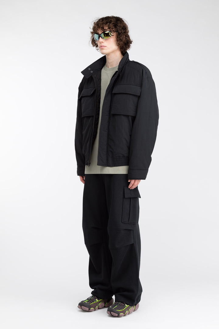 CARGO SWEATPANTS in Black — alternate angle