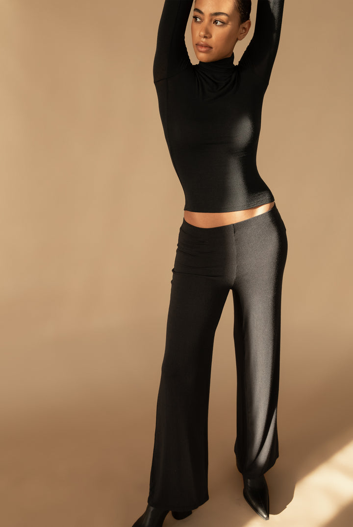 STRAIGHT LEG PANT in Black — alternate angle
