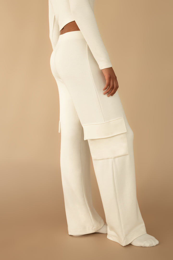 CARGO PANT in Whisper White — alternate angle