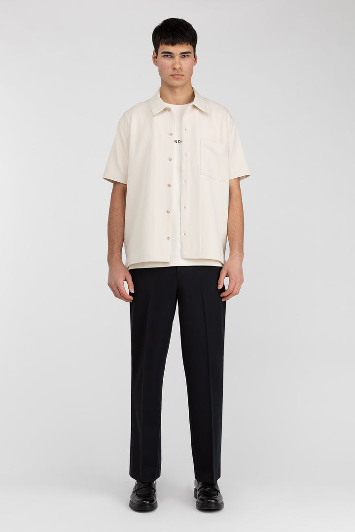 RELAXED FIT DRESS PANT in Black — alternate angle