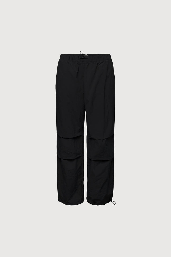 RECYCLED NYLON PARACHUTE PANT in Black — alternate angle