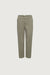 Regular length twill wide leg pant in vetiver — main image