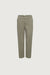 Regular length twill wide leg pant in vetiver — main image