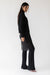 Pleated pant in black — main image