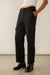 Twill wide leg cargo pant in black — main image