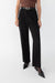 Straight leg high-rise trouser in black — main image