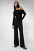 Ribbed sweater pant in black — main image