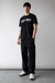 Cotton nylon relaxed fit cargo pant in black — main image