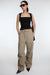 Cargo parachute pant in taupe — main image