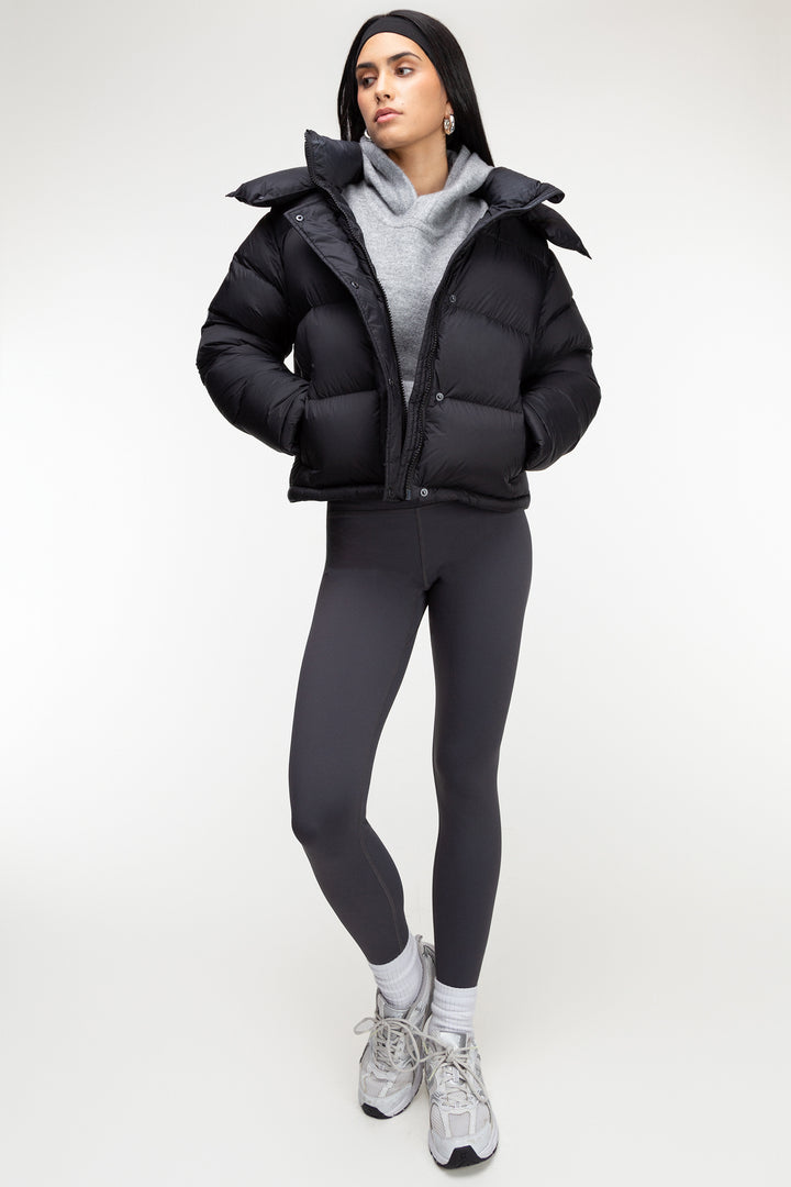MID-RISE SMOOTH LEGGINGS in ASPHALT — alternate angle