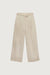 High-rise wide leg belt detail trouser in fog — main image
