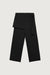 Skirt-overlay suiting trouser in black — main image