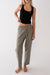 Tapered pant with drawstring waist in vetiver — main image