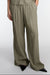 Crinkled rayon elastic waist in vetiver — main image