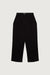 Double pleated wide leg pant in black — main image