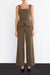Low rise suiting pant in teak brown — main image