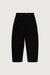 Regular length twill barrel leg pant in black — main image