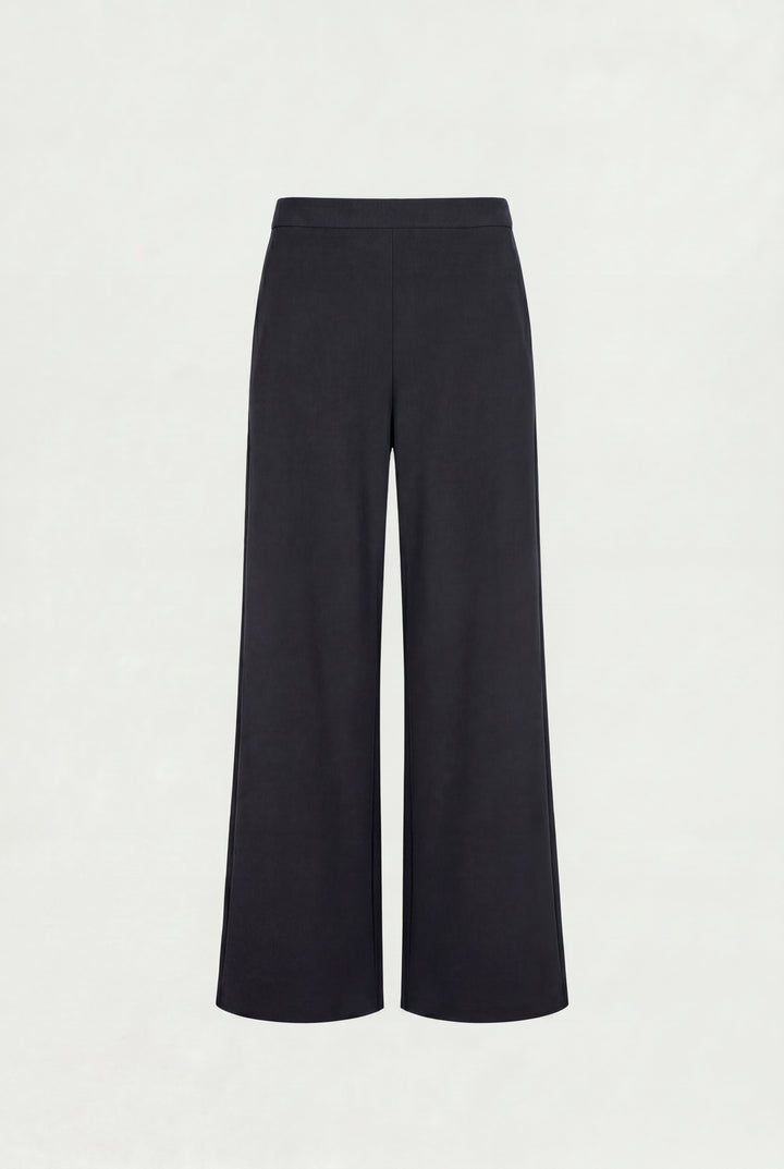 MID-RISE WIDE LEG PANT in Black — alternate angle