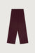 Drawstring waist flowy pant in wine — main image