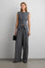 WIDE LEG PANT WITH FOLDED PLEAT
