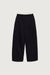 High-rise straight leg sweatpant in black — main image