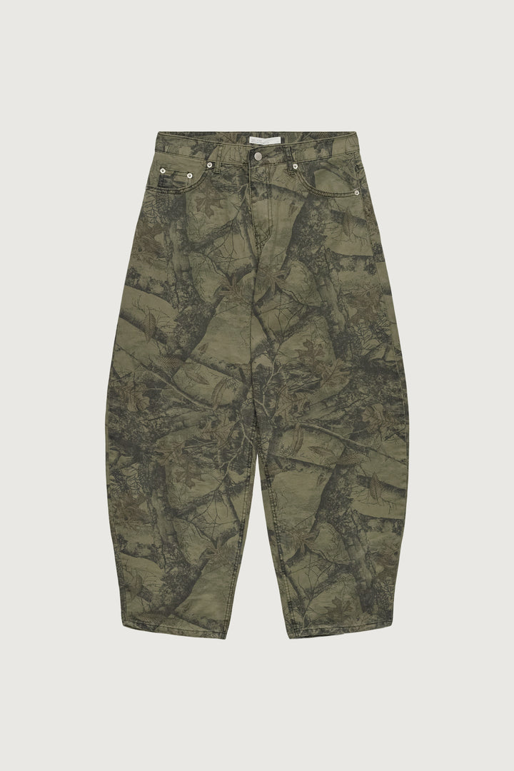 CAMO PRINT BARREL PANT