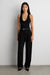 CREPE WIDE LEG TAILORED TROUSER