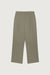 Crepe wide leg tailored trouser in vetiver — main image