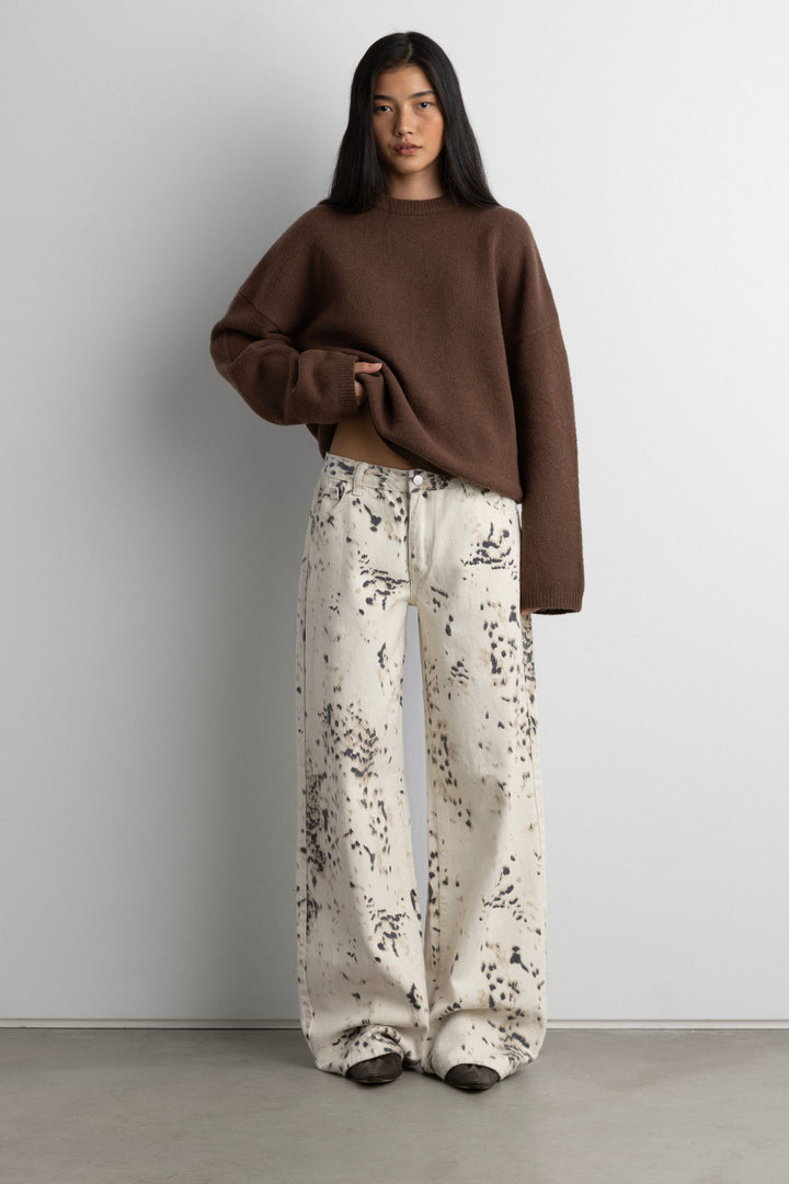 ANIMAL PRINT PANT in Cream Print — alternate angle